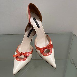 Sergio Rossi White Leather Heels 40.5